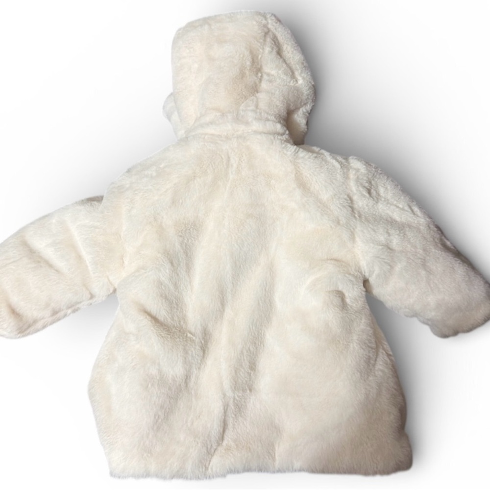 Mayoral Reversible Baby Puffer Coat | Faux Fur | Gray | 4–6M (70 cm) - Picture 6 of 11